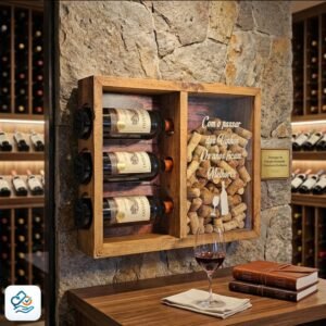 Porta-Rolhas e Expositor de Vinhos