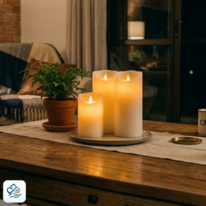 Trio de Velas LED Decorativas
