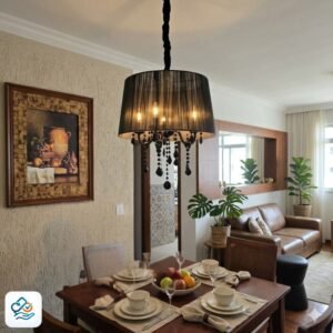 Lustre Pendente Preto