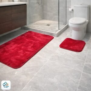 Jogo de Tapetes de Banheiro (vermelha)