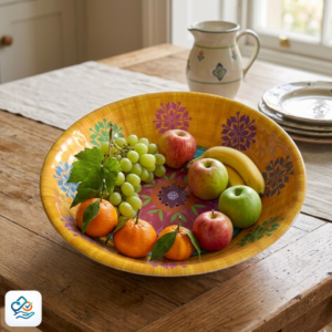 Saladeira em Melamina (laranja + azul)