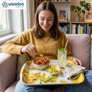 Bandeja em Melamina (cor amarela)